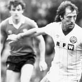 Frank Worthington in action for Leeds United in 1982. Pic: JPIMedia