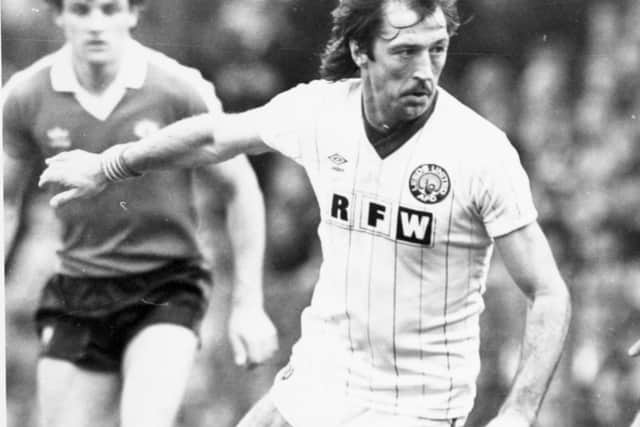 Frank Worthington in action for Leeds United in 1982. Pic: JPIMedia