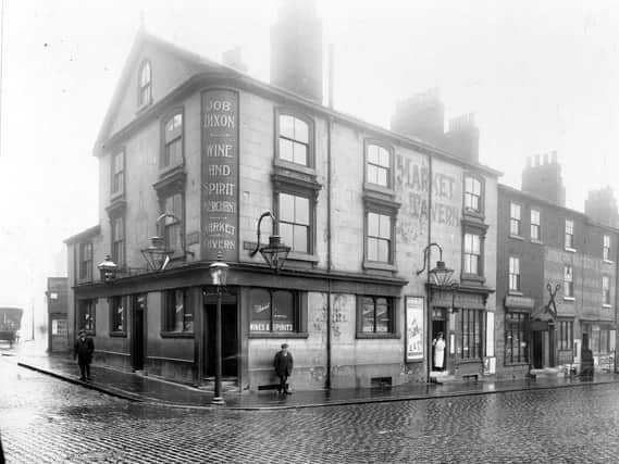 The Market Tavern in March 1914. PIC:  Leeds Libraries, www.leodis.net