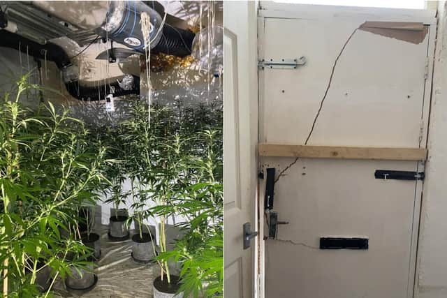 A cannabis farm with 150 plants was found inside the property in Beeston (Photo: WYP)