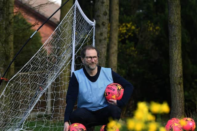 David Wynick is a volunteer coach with the Extra Timers walking football team. Picture: Tony Johnson