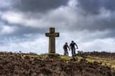 Cyclists out on Ilkley Moor at the weekend.