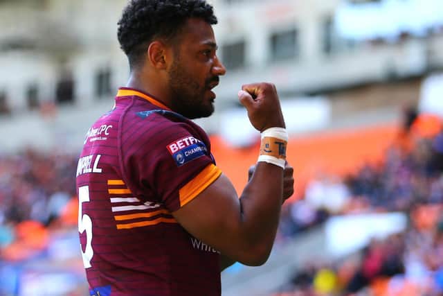 BRILLIANCE: Johnny Campbell's remarkable try had given Batley a second-half lead. Picture: Ash Allen\SWpix.com.