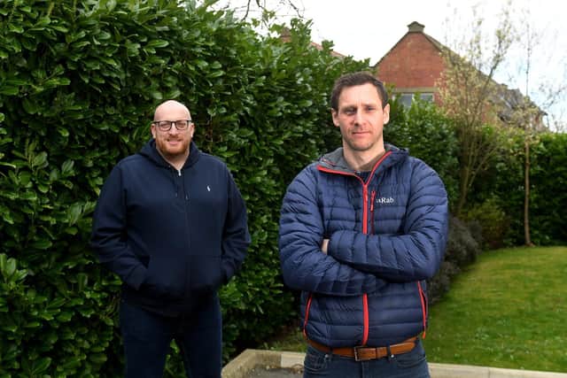 Brendan Hickinson, right, and his business partner Aaron Willis run The Veterans Competitions Ltd