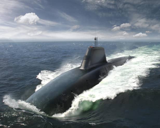 An artist's impression of the Dreadnought-class submarine.