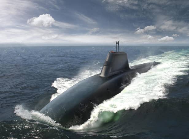 An artist's impression of the Dreadnought-class submarine.