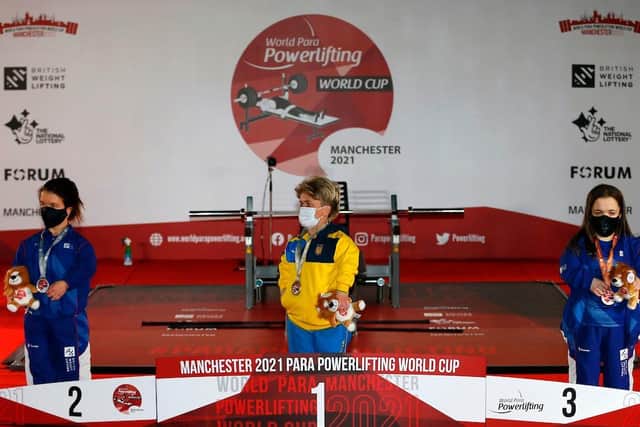 Charlotte McGuinness won the medal in the women up to 50kg category with a lift of 74kg.