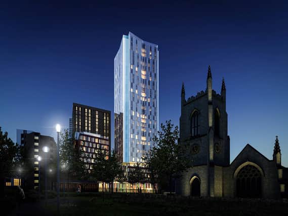 Computer generated images of the planned student accommodation scheme in Leeds.