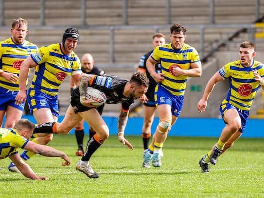 Gareth O'Brien will miss derby with Leeds after being injured against Warrington. Picture by Alex Whitehead/SWpix.com.