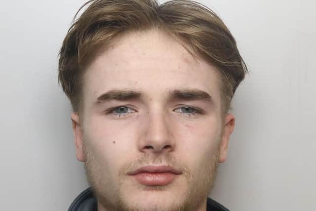 Burglar Zak Allinson was sent to a young offender institution for 22 months.