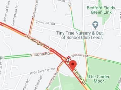 Major traffic delays in Headingley following crash at Hyde Park Corner 
cc The AA