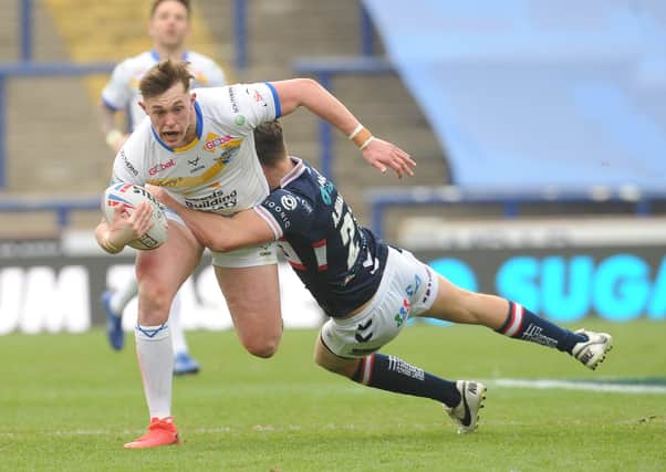 STAR MAN: Jack Broadbent impressed our jurors against Wakefield Trinity on Saturday. Picture: Steve Riding.