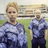 Yorkshire's Lauren Winfield-Hill and Adam Lyth in the new Vitality Blast kit.   Picture: Yorkshire CCC