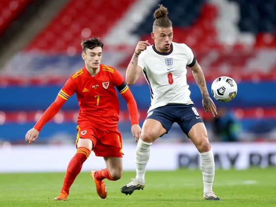 STEP UP - Leeds United midfielder Kalvin Phillips has delighted England boss Gareth Southgate with the way he's handled the step up to international competition. Pic: PA