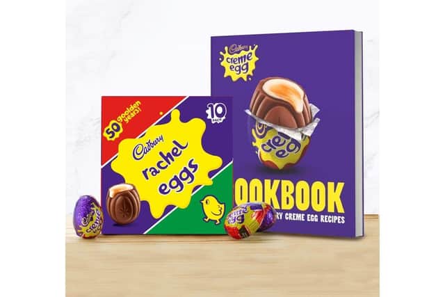 Personalised box of Cadbury Crème Eggs and a cookbook containing 60 fantastic recipies from Card Factory
