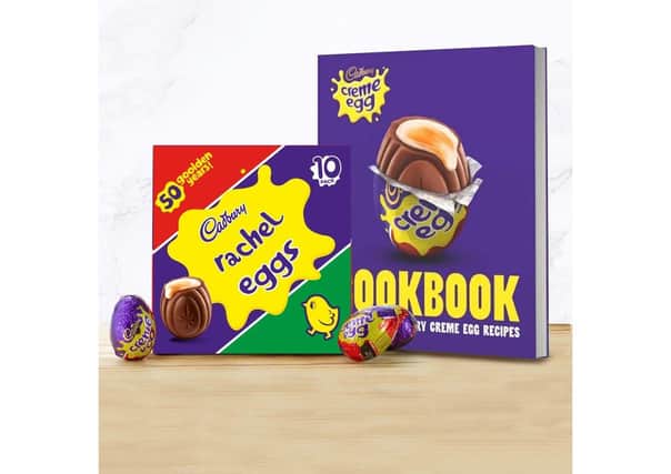 Personalised box of Cadbury Crème Eggs and a cookbook containing 60 fantastic recipies from Card Factory