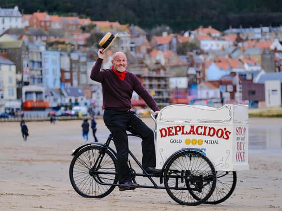 The early 20th century ice cream cart which used to operate on Scarborough’s South Bay beach can be seen as part of the display at the town's art gallery in The Crescent