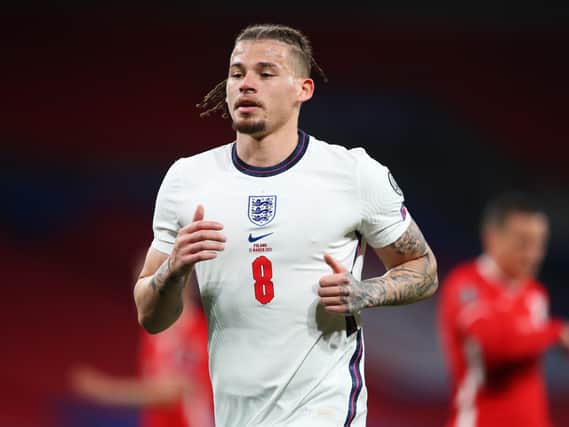 Leeds United midfielder Kalvin Phillips in action for England. Pic: Getty