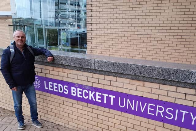 Dean Fletcher who is training to be a maths teacher at Leeds Beckett university.