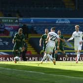 SIMPLE: Leeds United take the lead through Jack Harrison's easy finish. Picture by Jonathan Gawthorpe.