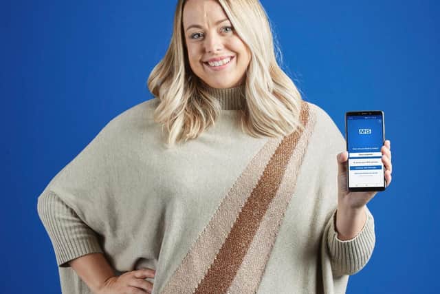 Lauren Pickup with the NHS App