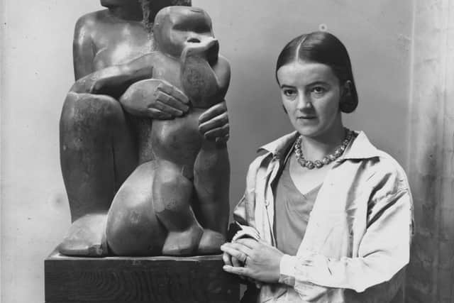 Sculptor Barbara Hepworth.