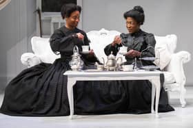 Shannon Hayes and Donna Berlin in The Gift, at the Carriageworks, which comes to Leeds next week. Picture: Ellie Kurttz.