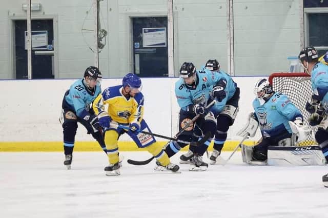 Leeds Knights upset coach Dave Whistle with their performance in the 5-3 defeat at Sheffield Steeldogs on New Year's Eve. Picture: Peter Best/Steeldogs Media.