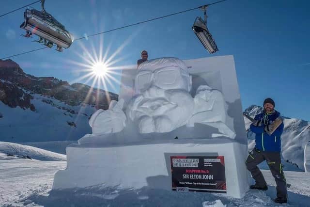 Leeds Born Justin Scott, 50, and Martin Sharp, 45, are to travel back to Austria to compete in Ischgl’s international snow sculpture competition against some of the top figurative sculptors in the world.