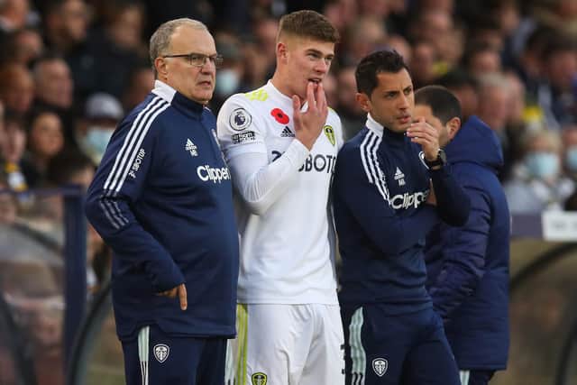 19-year-old Charlie Cresswell was handed chances in Marcelo Bielsa's first team before he dislocated his shoulder in training. Pic: Robbie Jay Barratt.