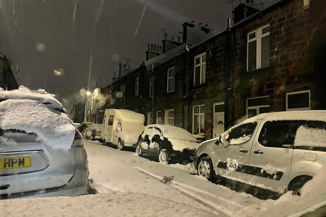 A snow and ice warning has been issued
