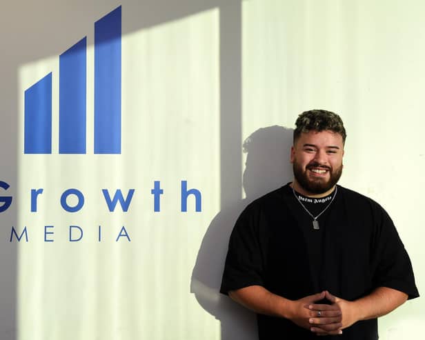 Joe Taylor, 22, is the founder of marketing agency eGrowth Media (Photo: Jonathan Gawthorpe)