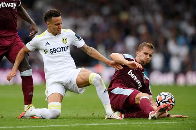 Leeds United must overcome West Ham United on Sunday in order to qualify for the FA Cup fourth round. Pic: Stu Forster.