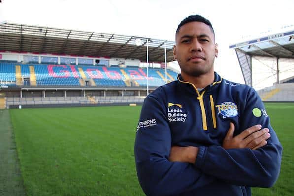 David Fusitu'a 'can't wait' to play at Headingley. Picture by Phil Daly/Leeds Rhinos via SWpix.com.