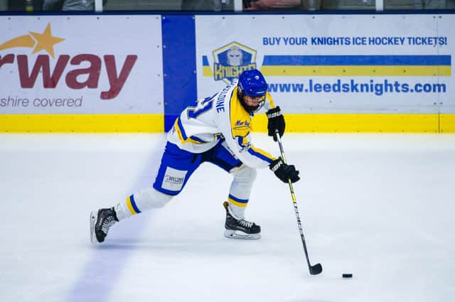 Leeds Knights' 17-year-old defenceman Archie Hazeldine is set to play for GB Under-18s at the World Championships Division II tournament in Estonia this coming April Picture: James Hardisty