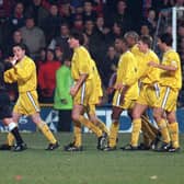 DIFFERING ROLES: Current Leeds United under-23s boss Mark Jackson was part of the Whites side, above, that progressed past Crystal Palace in the FA Cup third round back in January 1997. Picture by Dan Oxtoby.
