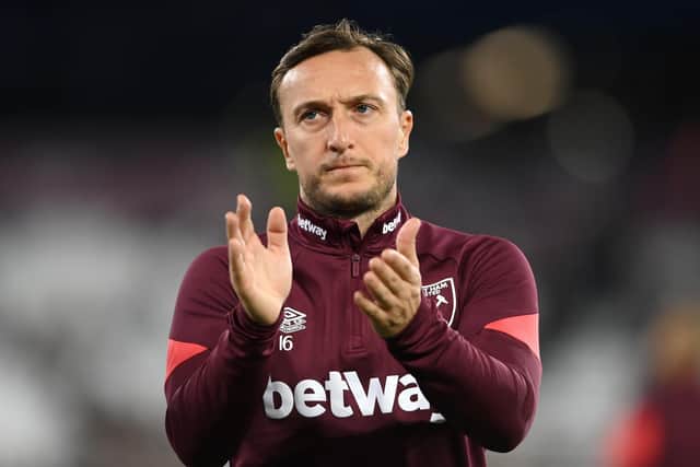 RESPECT: For Leeds United from Mark Noble, above, captain of Sunday's FA Cup third round hosts West Ham. Photo by Mike Hewitt/Getty Images.