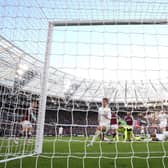 Leeds United concede an opener against West Ham at the London Stadium. Pic: Getty