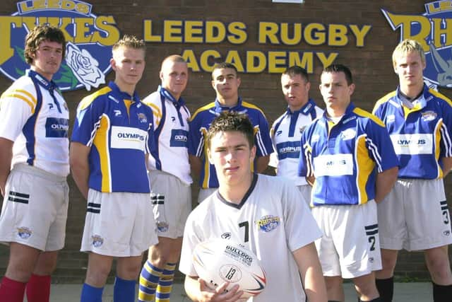 The players who joined Rhinos' academy in 2004. Picture by Tony Johnson.