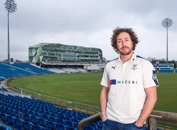 Yorkshire CCC's Ryan Sidebottom: Inappropriate choice of words.