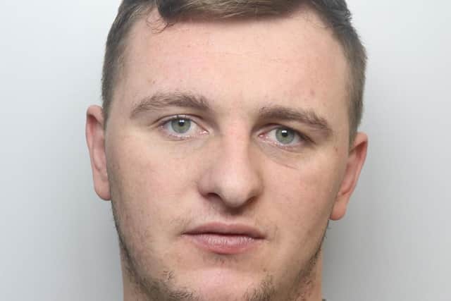 Mason Worsnop was sent to a young offender institution for two years at Leeds Crown Court after pleading guilty to handling stolen goods.