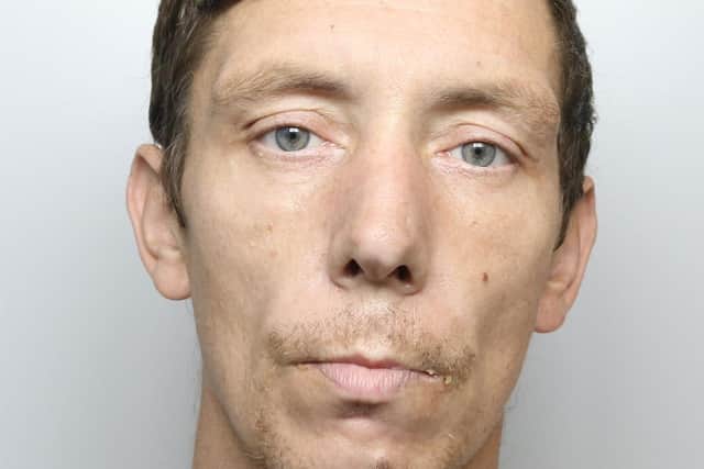 Gareth Waite was jailed for 20 months at Leeds Crown Court after pleading guilty to a burglary of a Poundland store in Pontefract and a series of shoplifting offences.
