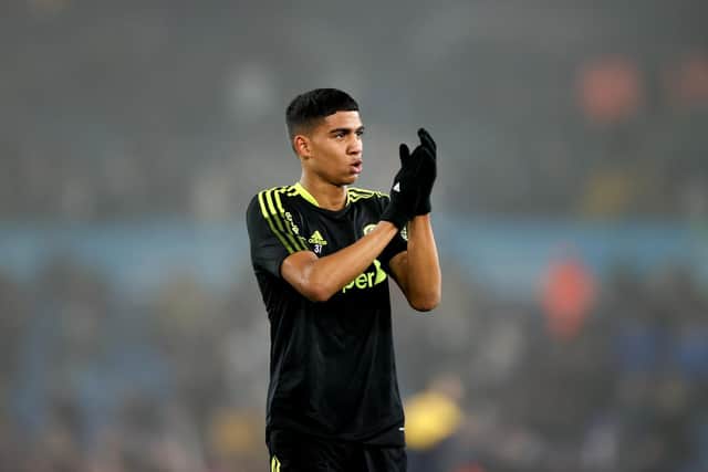 Leeds United defender Cody Drameh applauds the crowd. Pic: Joe Prior.