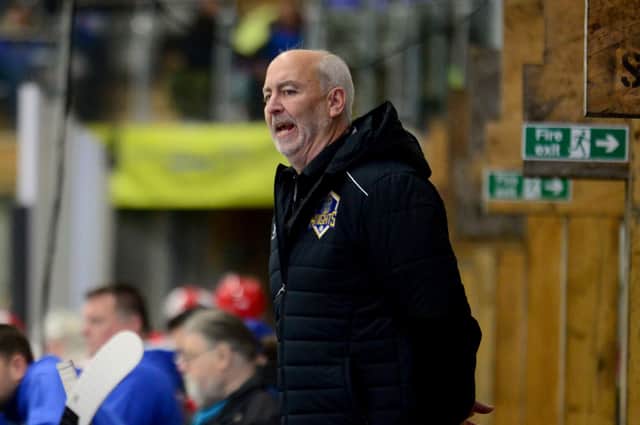 GONE: Dave Whistle - pictured on the Leeds Knights bench earlier this season Picture: James Hardisty.