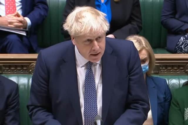 Download
Prime Minister Boris Johnson makes a statement ahead of Prime Minister's Questions in the House of Commons,