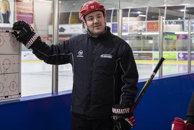 NEW COACH: Former Swindon and Bracknell coach Ryan Aldridge will take over coaching Leeds Knights on an interim basis. Picture supplied by Okanagan Hockey Academy UK