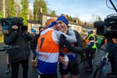 In December 2020 Sinfield ran seven marathons in seven days, which generated £2.7 million in donations. Picture: Bruce Rollinson.