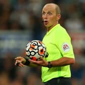 Premier League referee Mike Dean. Pic: MB Media.