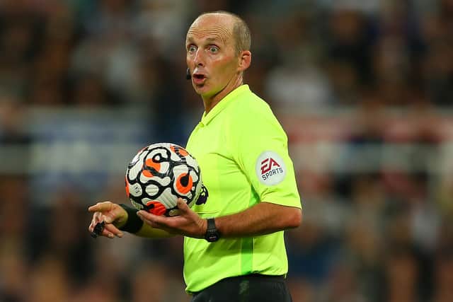 Premier League referee Mike Dean. Pic: MB Media.