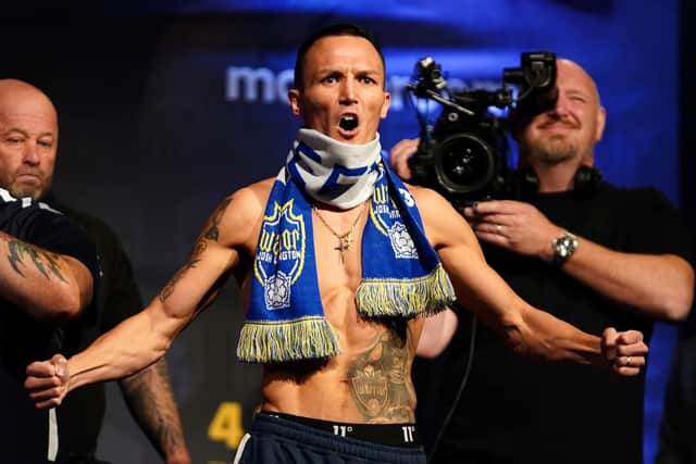 Josh Warrington hopes to repay his fans with victory over Kiko Martinez at the Leeds Arena. Picture: Zac Goodwin/PA Wire.